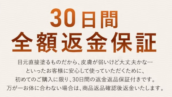 ディアモストアイラッシュ返金保証